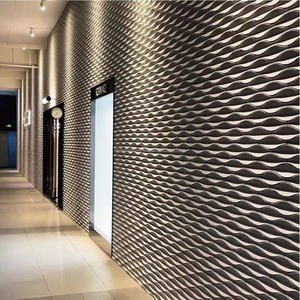 Vente en gros de carreaux 3D en béton UHPC robustes et élégants pour la décoration murale intérieure et extérieure des boutiques, cafés, bars, écologiques, ignifuges, Vase 296*75*25mm - Product Image 1