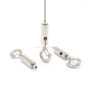Mousqueton de sécurité réglable en acier inoxydable pour <span class=keywords><strong>suspension</strong></span> de câble métallique et pinces à câble, accessoires pour élingues de câble de 1,5 mm/2,0 mm - Product Image 1