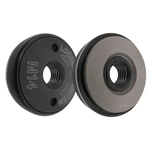 46.5mm rond autobloquant plaque de pression noir à dégagement <span class=keywords><strong>rapide</strong></span> meuleuse d'angle bride écrou M14 pour accessoires d'outils de meuleuse d'angle - Product Image 1