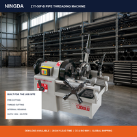 Machine à fileter les tuyaux NINGDA 1300W 2 pouces à moteur à induction pour filetages NPT/BSPT, tuyaux en acier
