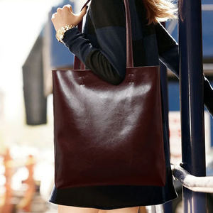 Bolsa de Mano de Cuero Genuino de Lujo, Colores Personalizados, con Cierre, de Alta Calidad, Multiusos, para Viaje, para Mujer - Product Image 1