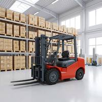Chariot élévateur électrique XTMG à moteur AC haute puissance, capacité 4000 kg, avec batterie grande capacité pour charges industrielles lourdes