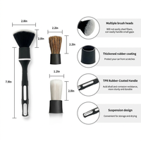 Lot de 3 brosses de nettoyage pour perceuse, kit de brosses de detailing automobile en poils de sanglier pour le nettoyage des interieurs de voiture, des jantes et des interstices – Vente en gros