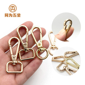Llavero con hebilla cuadrada de aleación de zinc, cierre metálico resistente para bolsos, equipaje, correas de mascotas y accesorios. - Product Image 1
