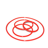 Joints toriques en caoutchouc FPM FKM, pièces en caoutchouc silicone rouge