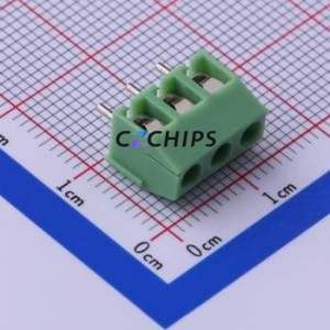 KF396-3.96-3P Screw Terminal Block Through hole Component (THT),P=3.96mm Connector 1x3P 3.96mm Green Through Hole - Product Image 1