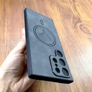 Custodia Vintage in pelle per Samsung S24 S23 S22 S21 Ultra Plus FE Note <span class=keywords><strong>20</strong></span> <span class=keywords><strong>S</strong></span> cover-custodia per cellulare con ricarica Wireless - Product Image 5