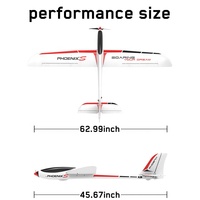 Volantex Phoenix S 742-7 PNP EPO Avion radiocommandé à envergure de 1600 mm avec fuselage en plastique et moteur brushless pour débutants
