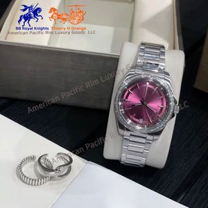 Silver Stainless Steel Wrist <b>Watches</b> with Blue White and Green Dials Diamond Bezel Casual Dress <b>Watches</b> for Women Longinesing - Product Image 2