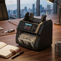 Máquina Contadora de Billetes ST-1330, Contador de Monedas Multidivisa, Detector de Billetes Falsos con UV, MG e IR, Clasificador de Valor