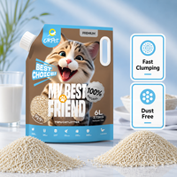 Litière pour chat en tofu antibactérienne, à forte absorption, biodégradable, faible teneur en poussière, jetable aux toilettes | Litière pour chat naturelle anti-odeur