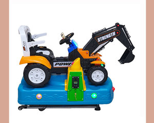 De Beste Kwaliteit Plastic Kindermunt Swing Game Machine In De Auto Graafmachine Speelgoed Modellering Muntautomaat Graafmachine - Product Image 2