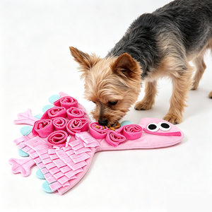 Tapis de renifflement pour animaux de compagnie, motif dinosaure, tapis de puzzle interactif pour chats et chiens, entraînement olfactif, tapis de renifflement pour l'alimentation lente - Product Image 5