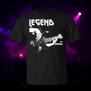 T-shirt Bass Guitar Legend, design musical de groupe de rock, taille adulte unisexe - Product Image 3