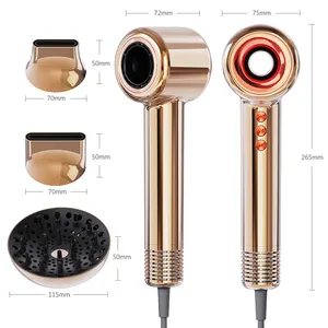 Leafless Super Hair Dryer Fast Drying No Extreme Heat Professional Salon Ionic Hairdryer