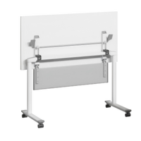 Table longue mobile en métal au design moderne et simple, personnalisable, pliable, pour l'école, le bureau ou les conférences