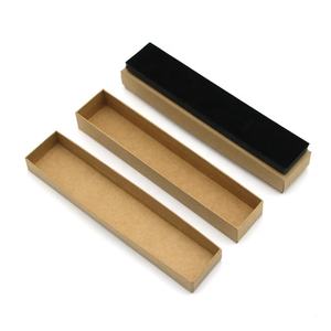 Boîte à bijoux de haute qualité, collier en papier kraft <span class=keywords><strong>long</strong></span> et étroit, logo imprimé, livraison gratuite - Product Image 3