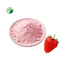 Poudre de jus de fraise lyophilisée 100% pure naturelle biologique soluble dans l'eau, poudre de fruit de fraise, poudre de fraise