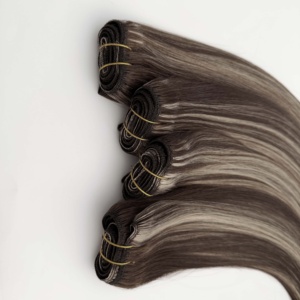 Extensiones de Cabello Humano Virgen Europeo de Doble Trama, Extensiones de Cabello Humano en Cola de Caballo Divine Remi - Product Image 1
