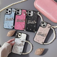 Étui de luxe en PU avec porte-cartes et bandoulière pour iPhone 17 Pro Max, design antichute, coque pour femme compatible iPhone 16 14 15 13