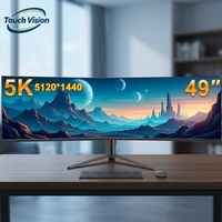 Monitor curvo para juegos DQHD UltraWide de 49 pulgadas, 165Hz, 1ms, 100% SRGB, HDR, 32:9, pantalla LED de escritorio