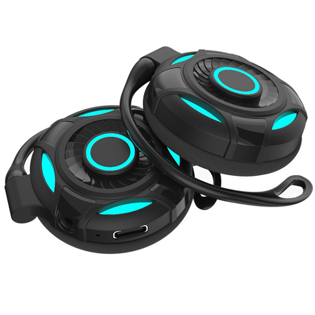 Earbuds TWS Gaming Headset with LED Light Wireless Earphones Hand Free Wireless Sports Earphones for Phone Games Earphones