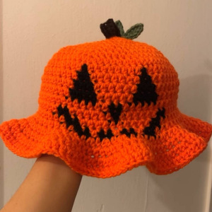 Sombrero de Ganchillo Hecho a Mano <span class=keywords><strong>con</strong></span> Diseño de Calabaza y <span class=keywords><strong>Fantasma</strong></span> para Fiesta de Halloween |   Ropa para Festivales al Aire Libre para Niños y Adultos - Product Image 2