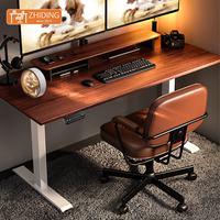 Bureau élévateur électrique ergonomique Table de bureau assise et debout réglable en hauteur Cadre de bureau intelligent à moteur unique avec mémoire
