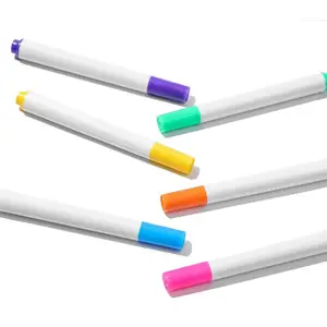 BECOL yeni gelen boya kalemi kalemler çocuklar için özel Logo ile renkli kalıcı su geçirmez Marker kalem seti