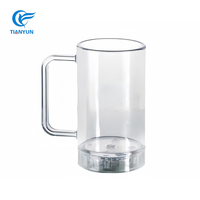 Gobelet à boisson en plastique transparent léger et réutilisable, best-seller, pour jus, bière, hôtel, restaurant, service de traiteur
