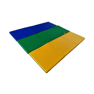 Tapis d'exercice épais pliant triple avec poignées de transport pour Tumbling MMA Arts martiaux gymnastique étirements entraînements de base - Product Image 2