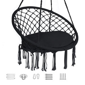 Hangende Katoenen Touw Schommelstoel Hangmat Schommel Macrame Hangende Katoenen Touw Schommelstoel - Product Image 2