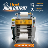 Laminateur hydraulique chauffant rouleau à rouleau Paragon DSG-720Y, largeur max. 720 mm, vitesse 0~20 m/minute, puissance de chauffage 5400 W, prix usine