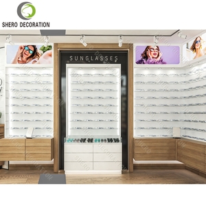 Modern Optical Shop Furniture Custom Wooden Wall Sunglasses Display Stand For Optical Display Showcase Optical Shop Decoration - Product Image 3