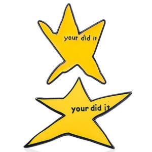 Broche émaillée personnalisée en gros d'usine avec motif 'Your Did <span class=keywords><strong>It</strong></span> <span class=keywords><strong>Meme</strong></span> Star' pour sacs à dos, vêtements, badges, épingles de revers et bijoux - Product Image 1