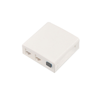 Plaque de prise murale à fibre optique, panneau de prise FTTH, 1 port SC, 2 ports RJ45, 86x86mm, montage en surface, FSP09 avec logo OEM personnalisé