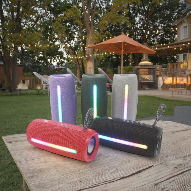 TG435 Speakers RGB LED Subwoofer Speaker 10W USB BT BLUETOOTH Home DJ Outdoor Parties Fabric Speaker