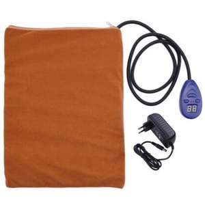 بساط حراري فاخر من كلوريد البولي فينيل للكلاب والبطانيات مقاوم للماء والاحترار الذاتي 12 واط ملحق حيوانات أليفة بنية اللون - Product Image 4