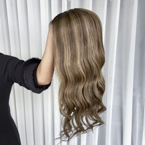 Nouvelle perruque en dentelle frontale européenne vierge de haute qualité, fabriquée en usine, à bas prix, cheveux humains, CT7 Espresso, sans colle, perruque en dentelle frontale pour femmes, HD - Product Image 2