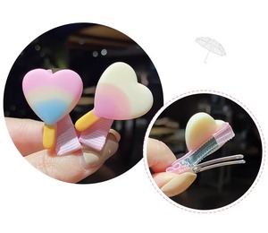 Lot de 14 barrettes pour filles, modèles variés, mignonnes, adorables et exquises, motifs dessin animé, fleur, cœur, bijoux de mode colorés - Product Image 4