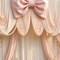 Rideaux de fond de scène pour mariage en extérieur, draperies de plafond en tissu polyester, taille personnalisée, plusieurs couleurs, décoration de mariage