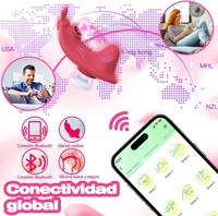 Erotikprodukte Fernbedienungsfähiger Silikon-Vibrator Wiederaufladbarer Klitoris- & Vaginalstimulator für Frauen