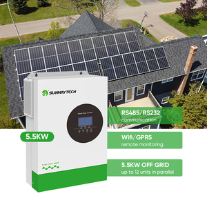 Onduleurs monophasés à onde sinusoïdale pure 3kW 5kW 5.5kW 3.5kW 220V pour système solaire hybride hors réseau 48V 24V SK 5500P-48L - Product Image 2