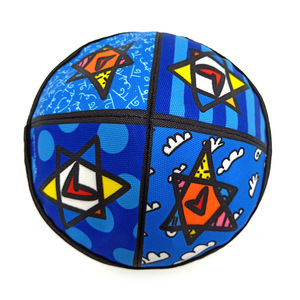 Kippa en pur coton personnalisée, bonnet imprimé color-block à motif de dessin animé, casquettes religieuses juives élégantes et personnalisées pour l'extérieur - Product Image 5