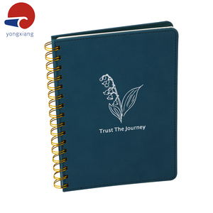 Bán buôn tùy chỉnh Công ty Văn phòng vàng xoắn ốc máy tính xách tay in ấn PU da trường máy tính xách tay in ấn với <span class=keywords><strong>logo</strong></span> - Product Image 2