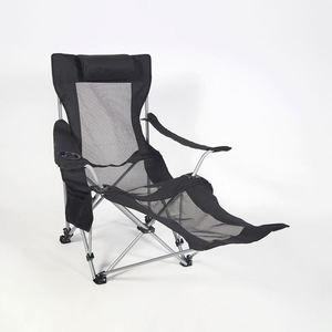 QM Hot Selling Lightweight Stable <b>Folding</b> <b>Chairs</b> with Footrest Camping <b>Chair</b> <b>Folding</b> Lounger with Footrest - Product Image 2