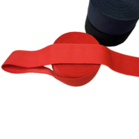 Bande de sangle élastique tissée en sergé double face en polyester, accessoires vestimentaires, couleur personnalisée, largeur, vente en gros, sangle extensible ultra-résistante