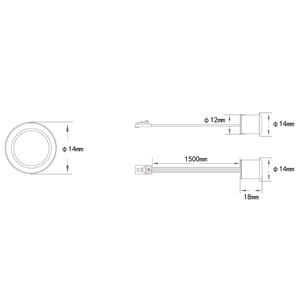 12mm <span class=keywords><strong>PIR</strong></span> lõm cảm biến chuyển động 12-24 Volt cảm biến sản phẩm - Product Image 4