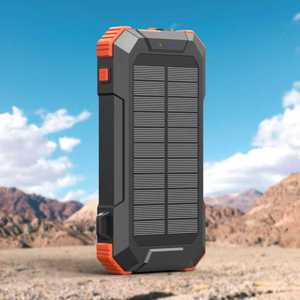 Nouvelle Banque d'alimentation solaire portable 20000mAh 2025 pour l'extérieur, chargeur rapide PD 20W, lumière LED, câble USB C rétractable, Micro USB pour le camping - Product Image 5