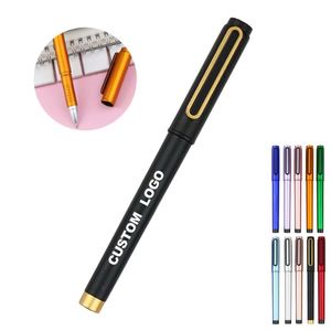 Custom 0.5mm Business Gel Pen With Logo Hotsale Fancy Black Signature Pen Learning Office Gift Cheap Gel Pen - Product Image 1